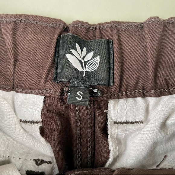 Magenta Dark Brown Chinos - Picture 6 of 7